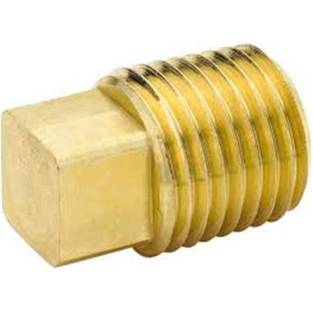 FIRST SAFETY 0.5 in. Mpt Brass Square Head Plug SA973570